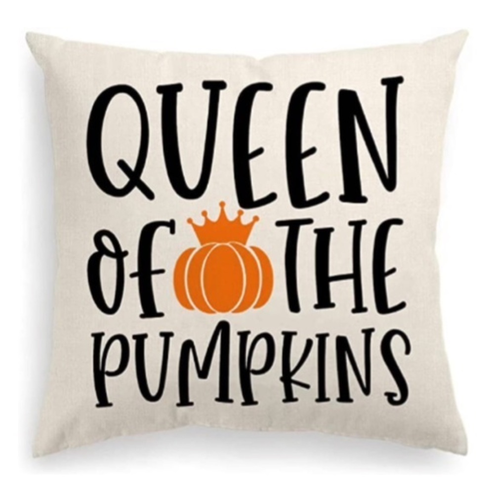 Queen of the Pumpkins Fall Pillow Cover